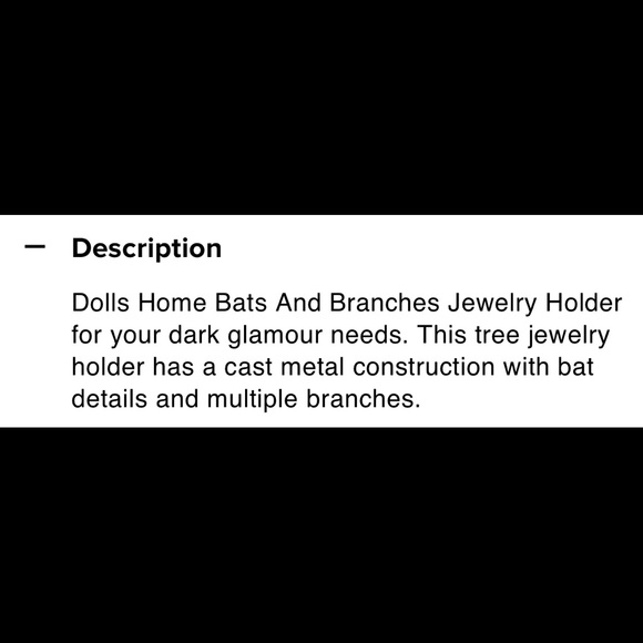🪦⚰️🆕Bats and Branches Jewelry Holder!🦇🖤SOLD OUT!🖤🖤 - Picture 7 of 9